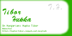 tibor hupka business card